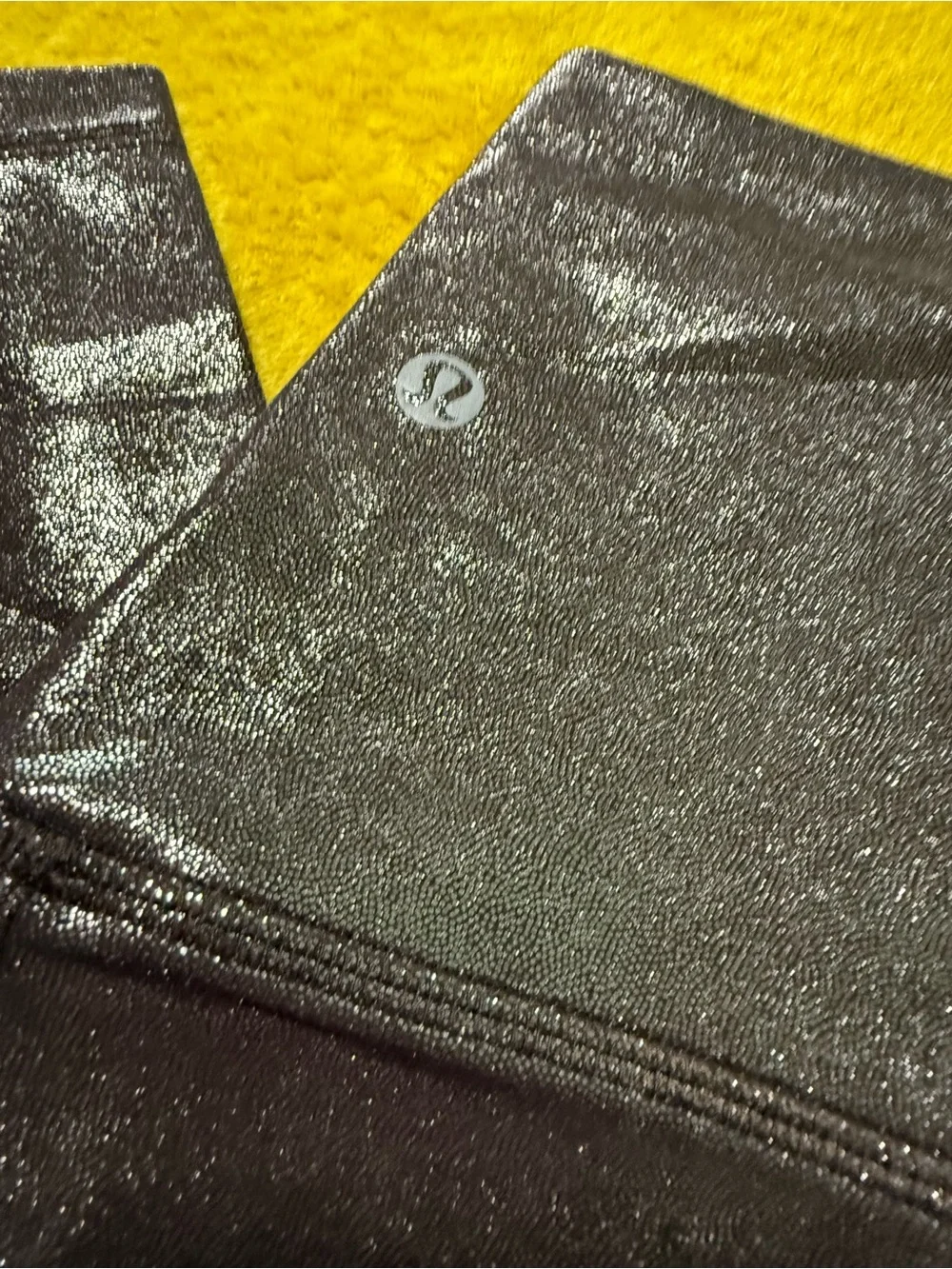 lululemon athletica Metallic Black High-Rise Leggings - Picture 2 of 4